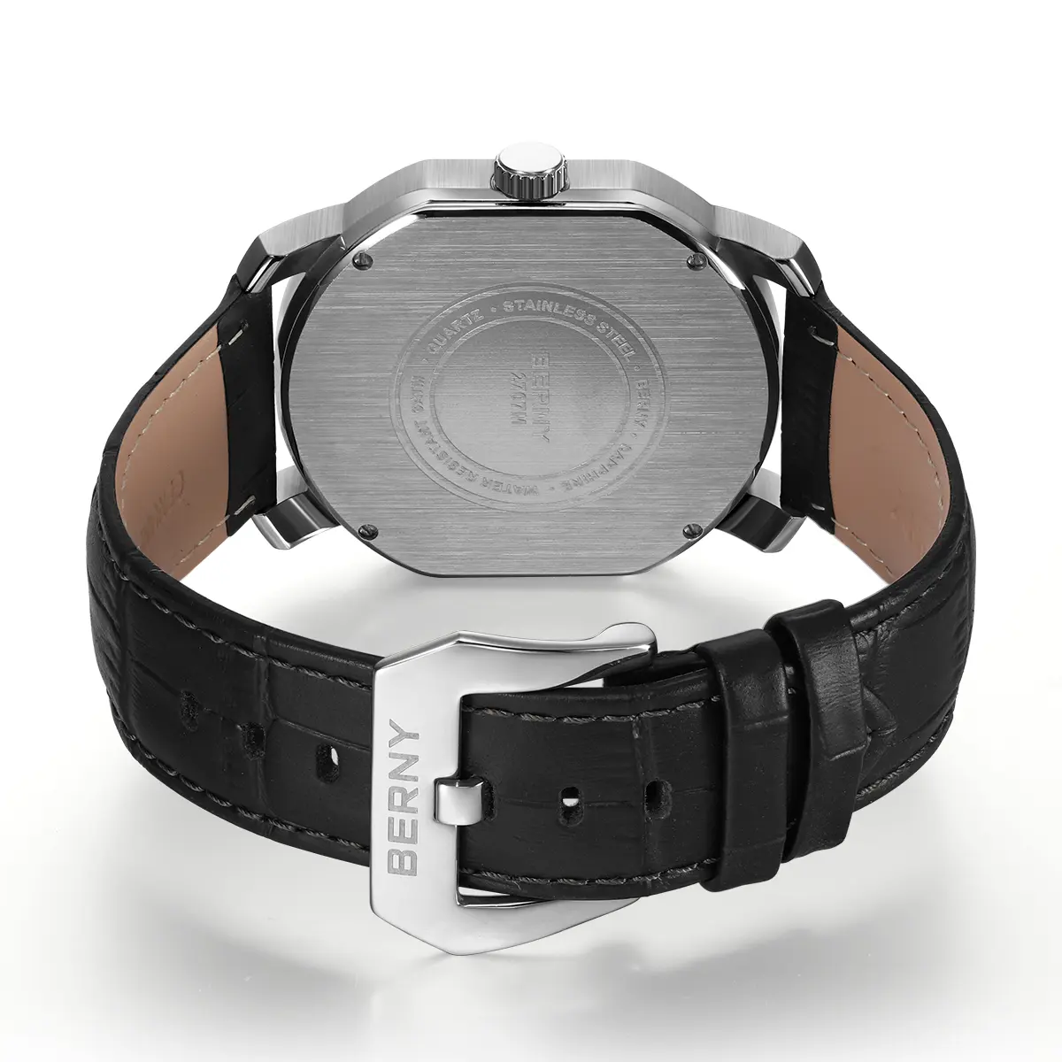 BERNY-Men Quartz Tonneau Classic Watch-2707M - Image 4