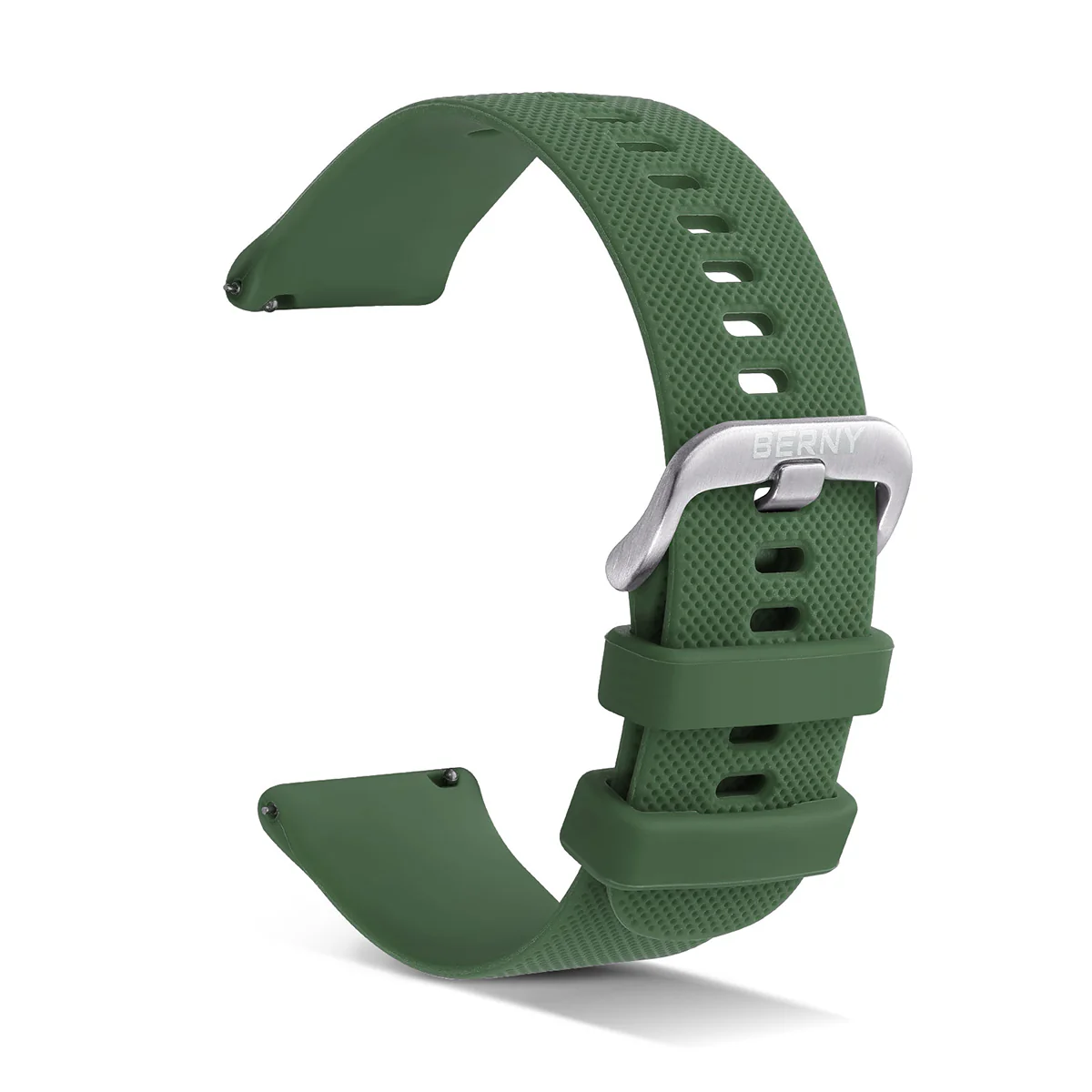 BERNY-Silicone Fine Grid Watch Strap - Image 4