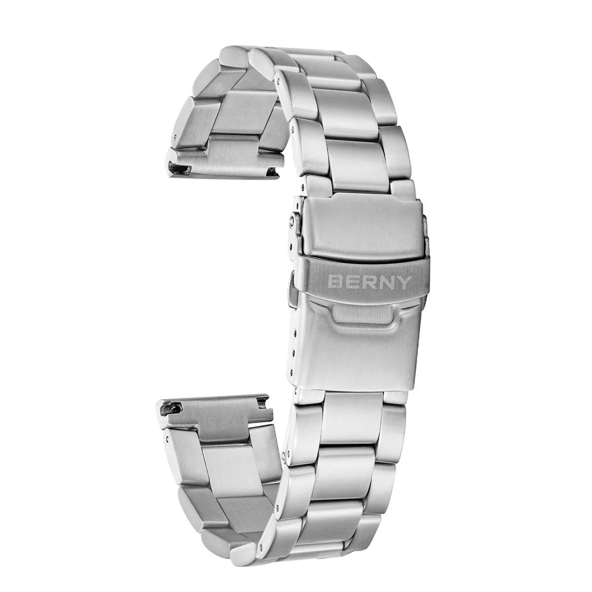 BERNY-Stainless Steel Solid Straight End Strap - Image 3