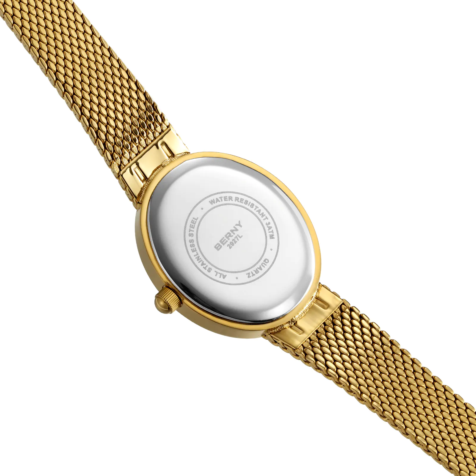 BERNY-Women Quartz Dress Gold Watch-2927L - Image 5
