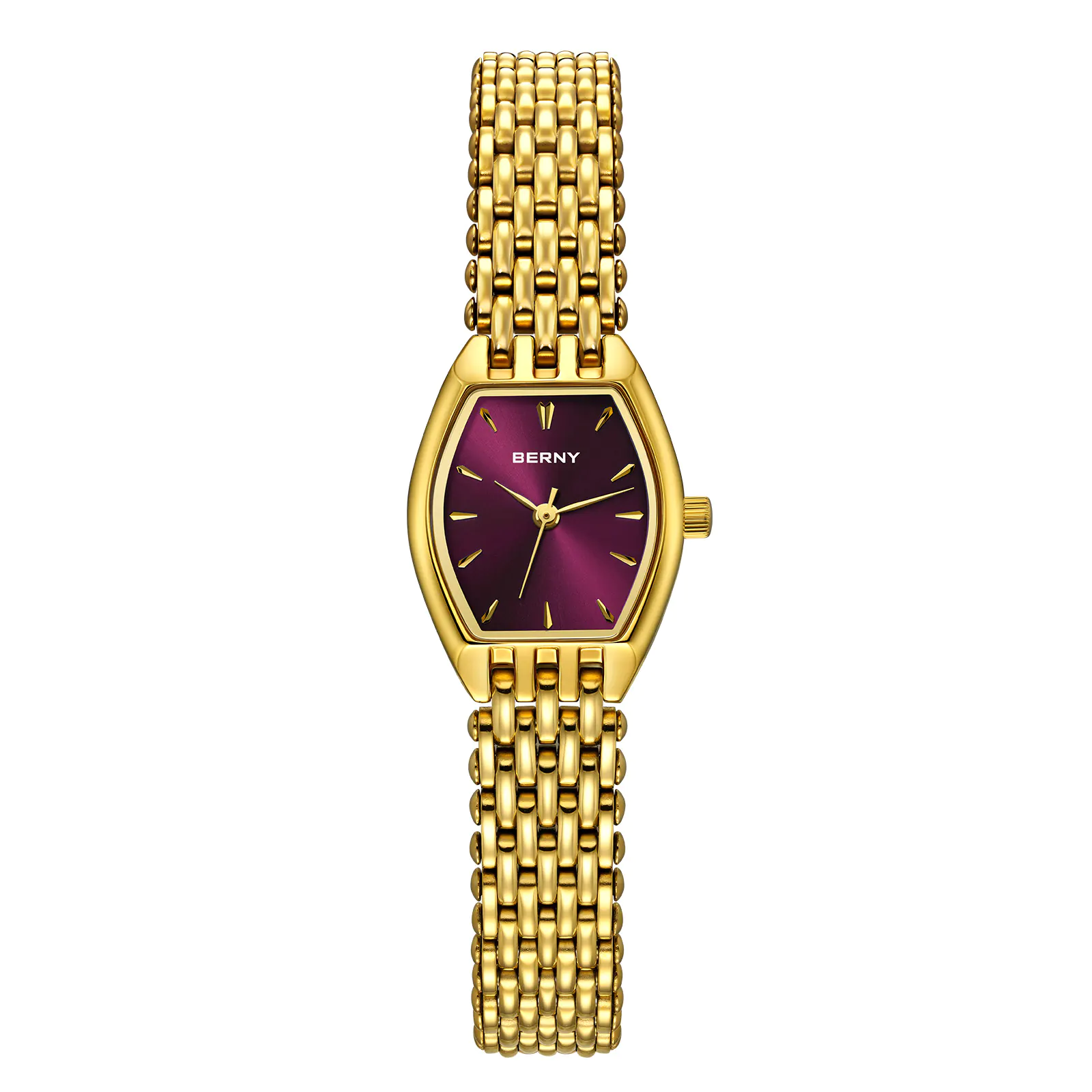 BERNY-Women Quartz Dress Gold Watch-2952L - Image 12