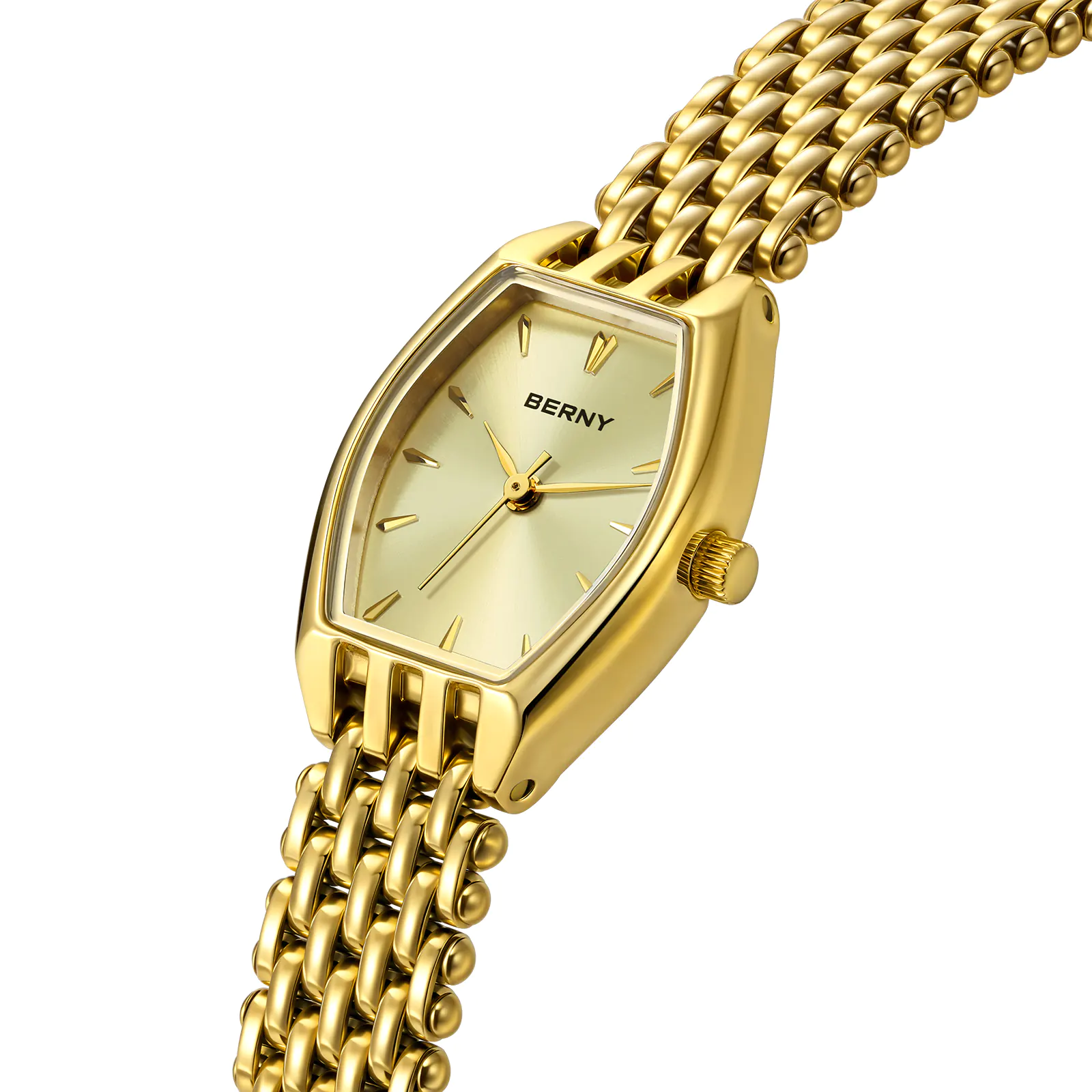 BERNY-Women Quartz Dress Gold Watch-2952L - Image 4