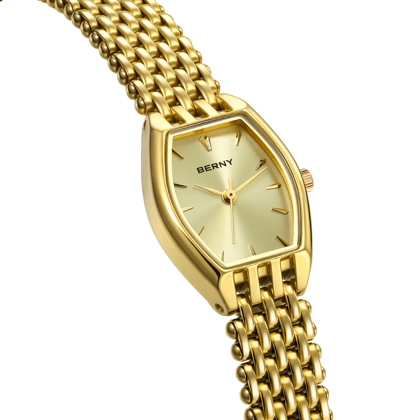 BERNY-Women Quartz Dress Gold Watch-2952L - Image 5