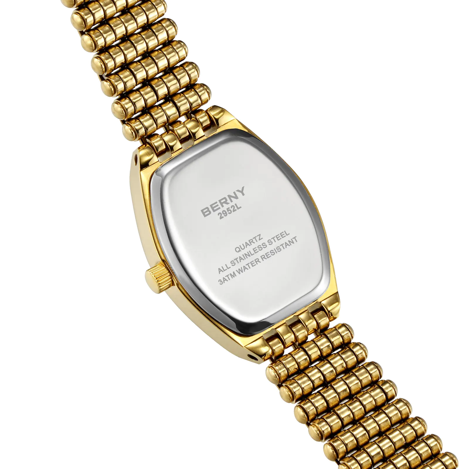 BERNY-Women Quartz Dress Gold Watch-2952L - Image 6