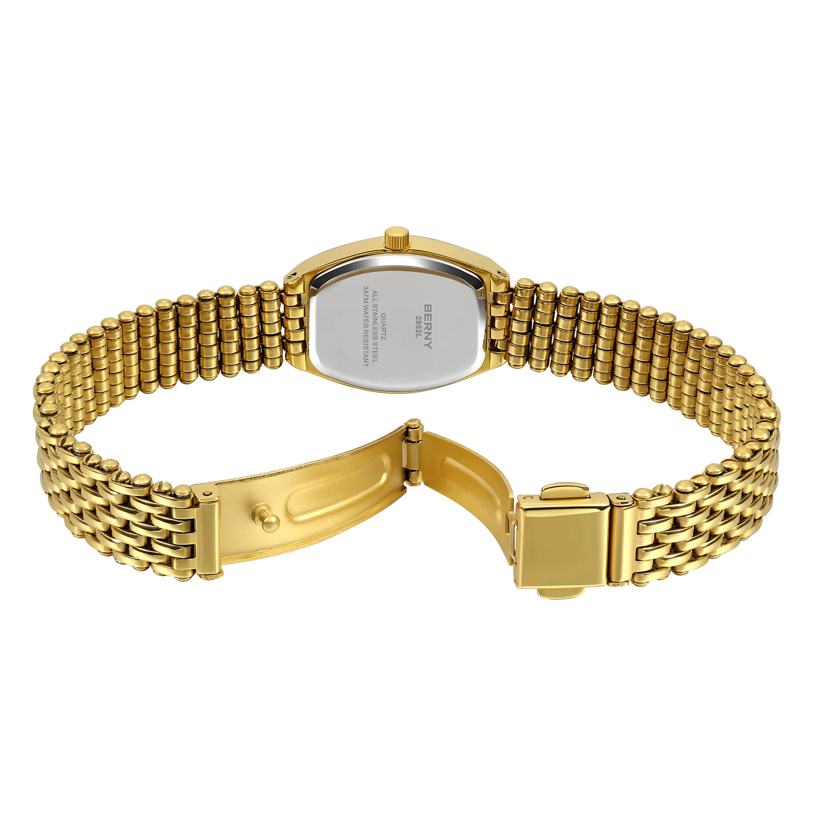 BERNY-Women Quartz Dress Gold Watch-2952L - Image 7