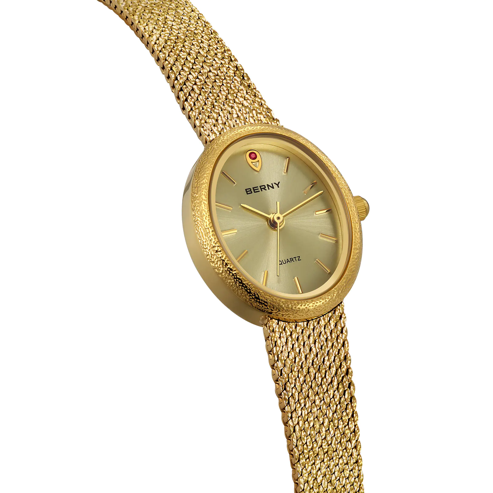 BERNY-Women Quartz Dress Gold Watch-2967L - Image 4