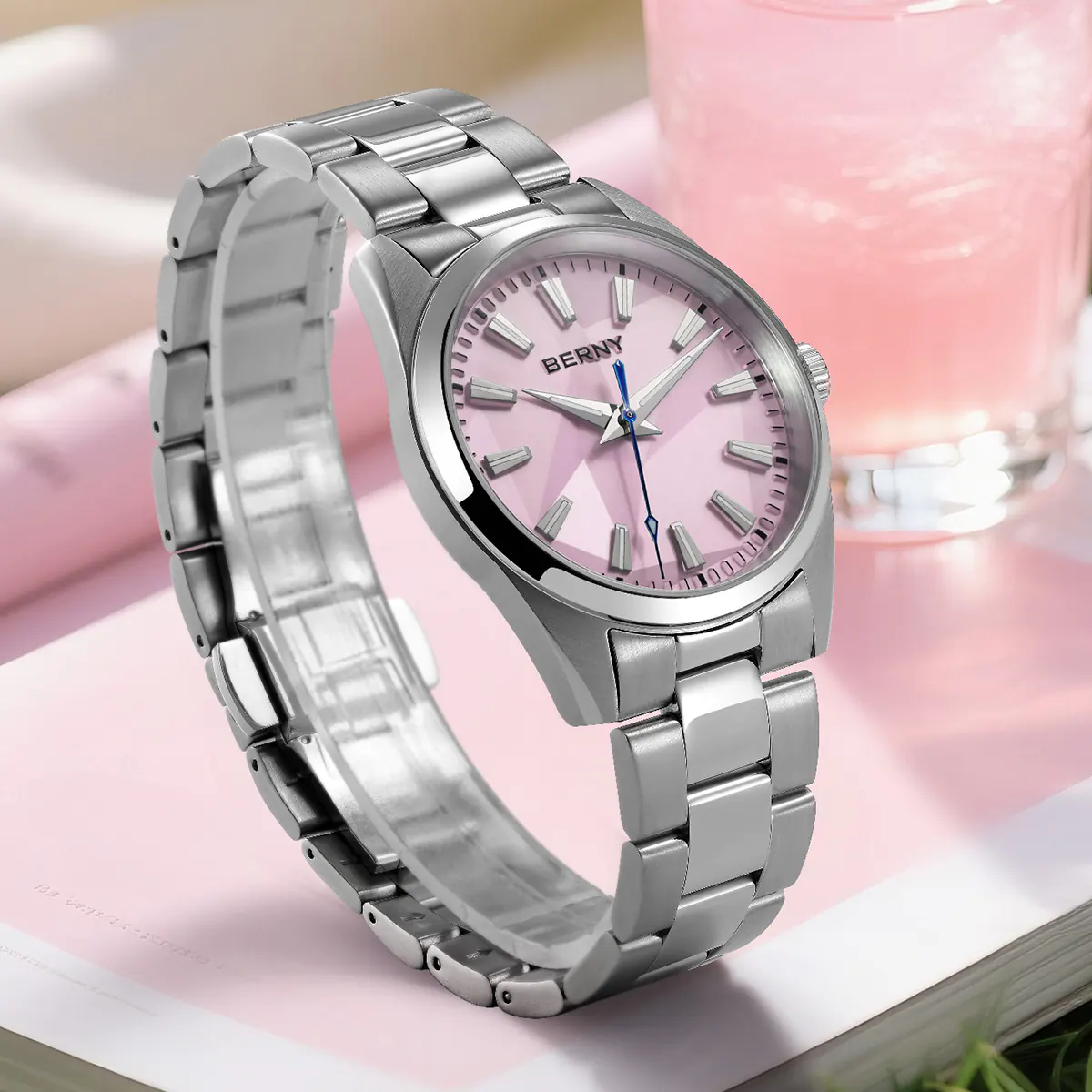 BERNY-Women Quartz Fashion Watch-2953M-PK - Image 8