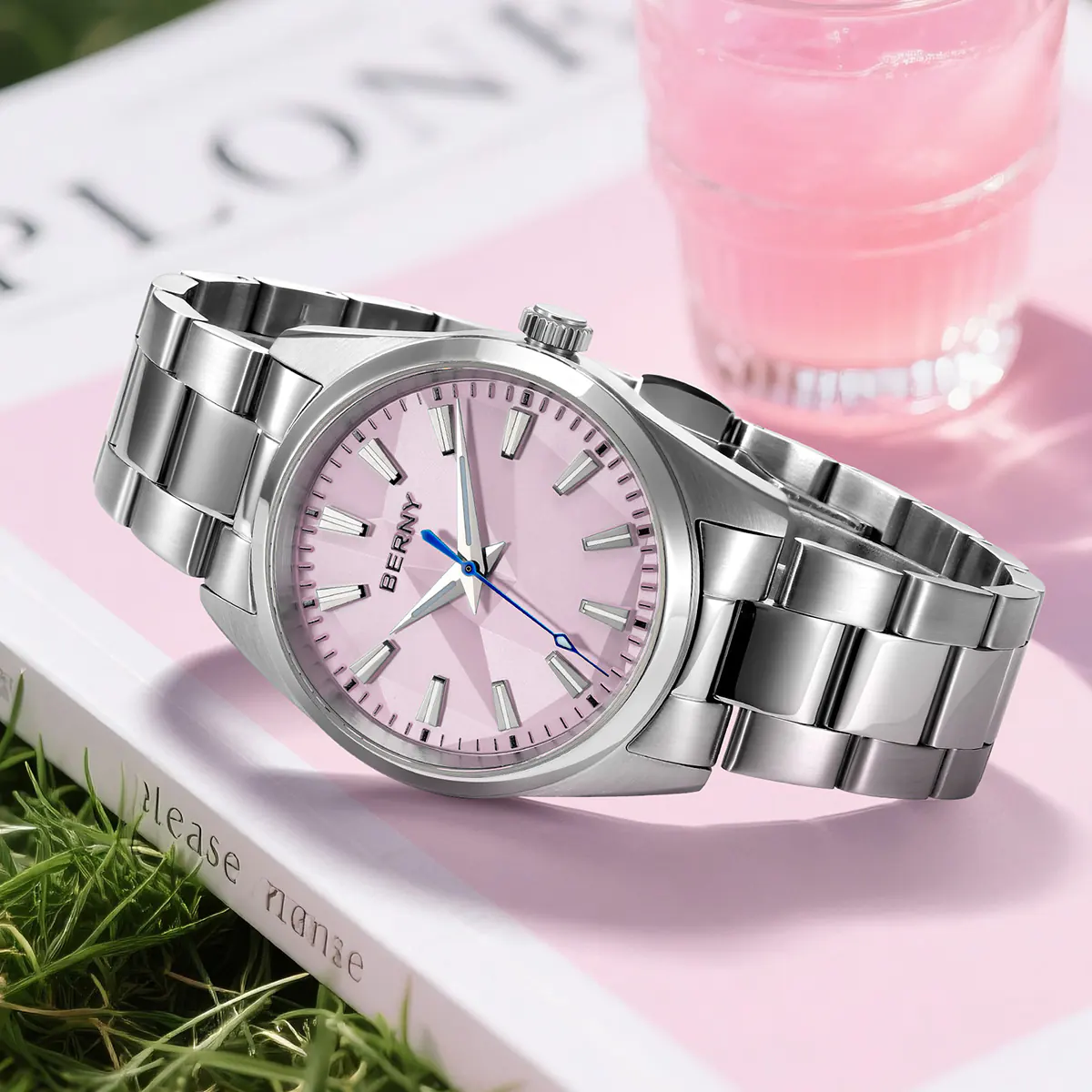 BERNY-Women Quartz Fashion Watch-2953M-PK - Image 9