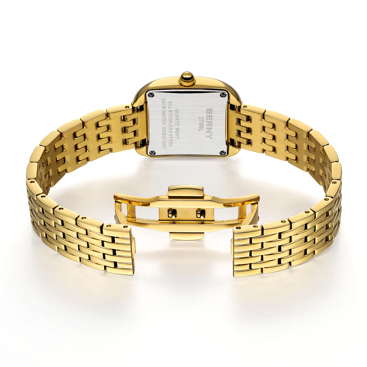 BERNY-Women Quartz Gold Watch-2706VLY - Image 3