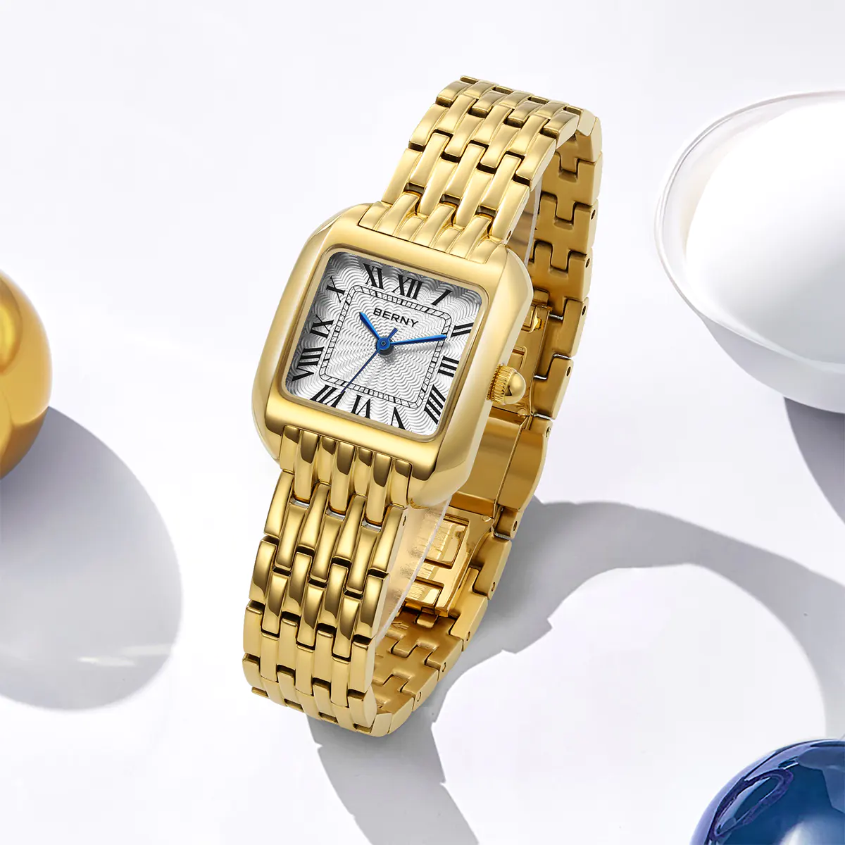 BERNY-Women Quartz Gold Watch-2706VLY - Image 4