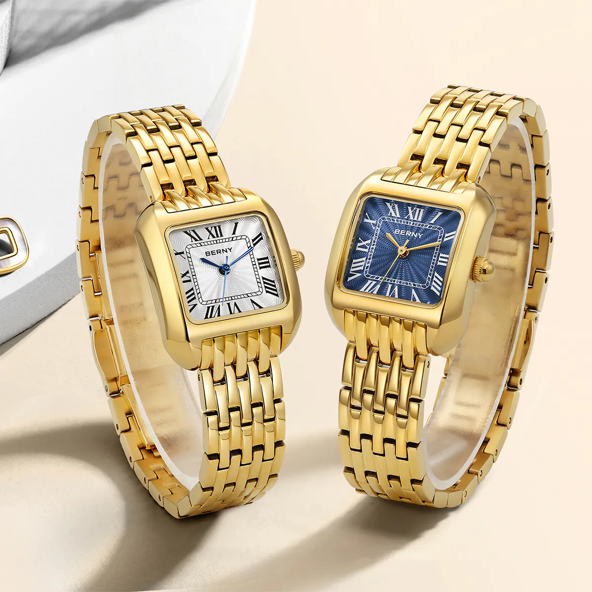 BERNY-Women Quartz Gold Watch-2706VLY - Image 5