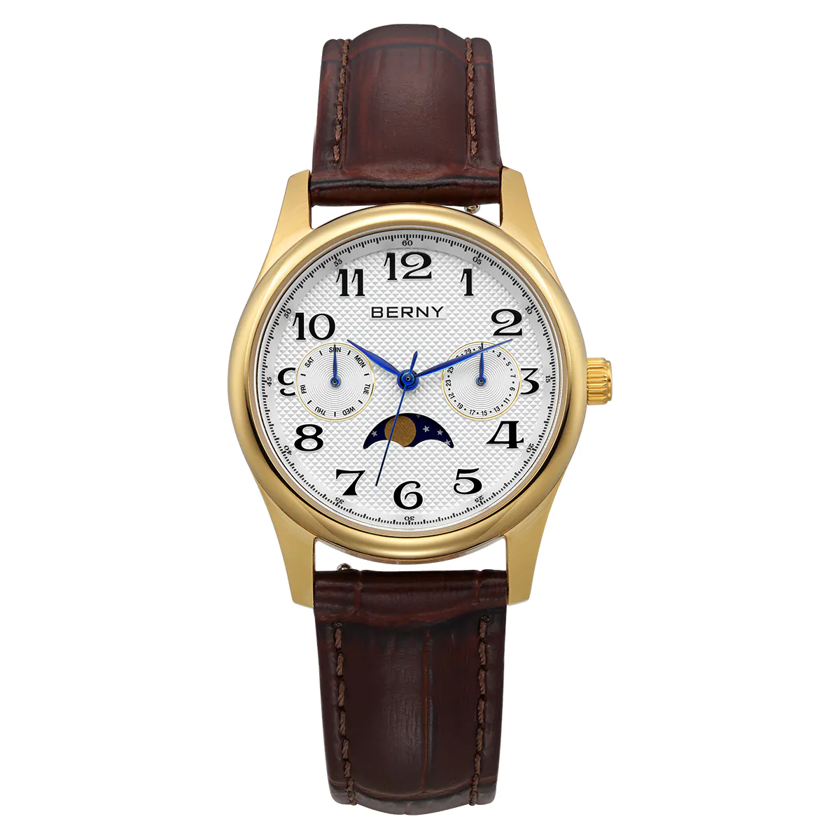 BERNY-Women Quartz Moonphase Watch-2190L - Image 9