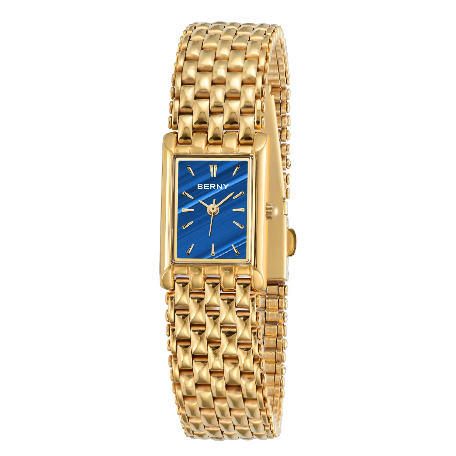 BERNY-Women Quartz Square Gold Watch-2166L - Image 4