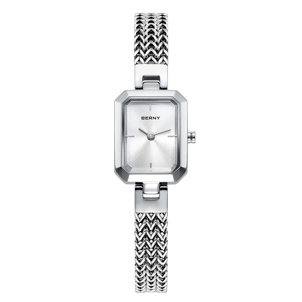BERNY-Women Quartz Square Gold Watch-2921L - Image 14