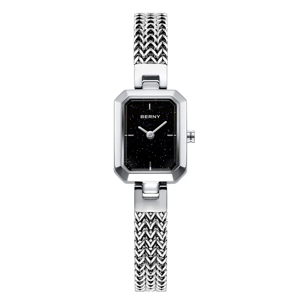 BERNY-Women Quartz Square Gold Watch-2921L - Image 15