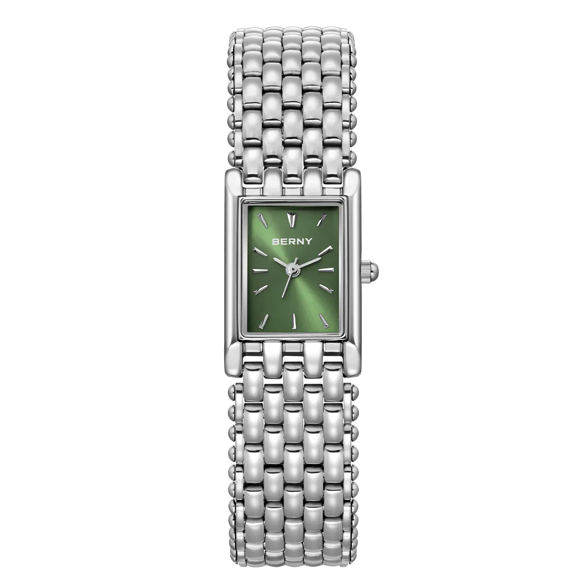 BERNY-Women Quartz Square Silver Watch-2066L - Image 10