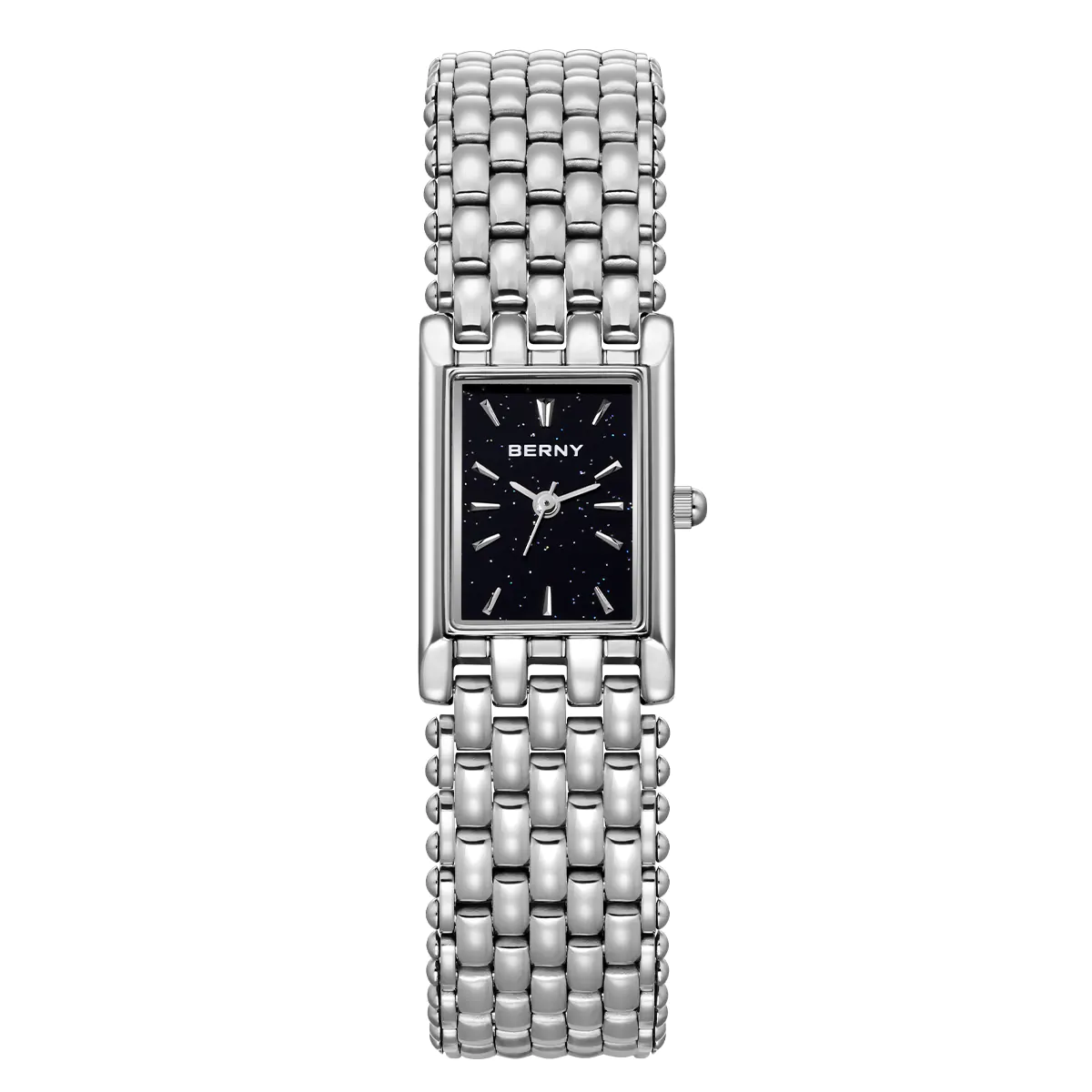 BERNY-Women Quartz Square Silver Watch-2066L - Image 7