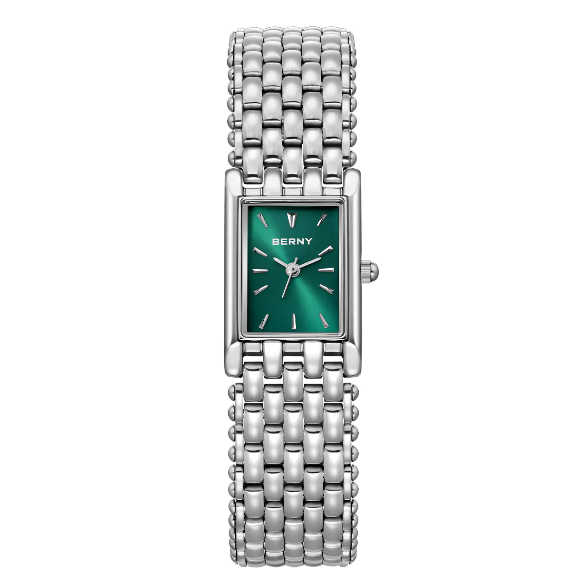 BERNY-Women Quartz Square Silver Watch-2066L - Image 9