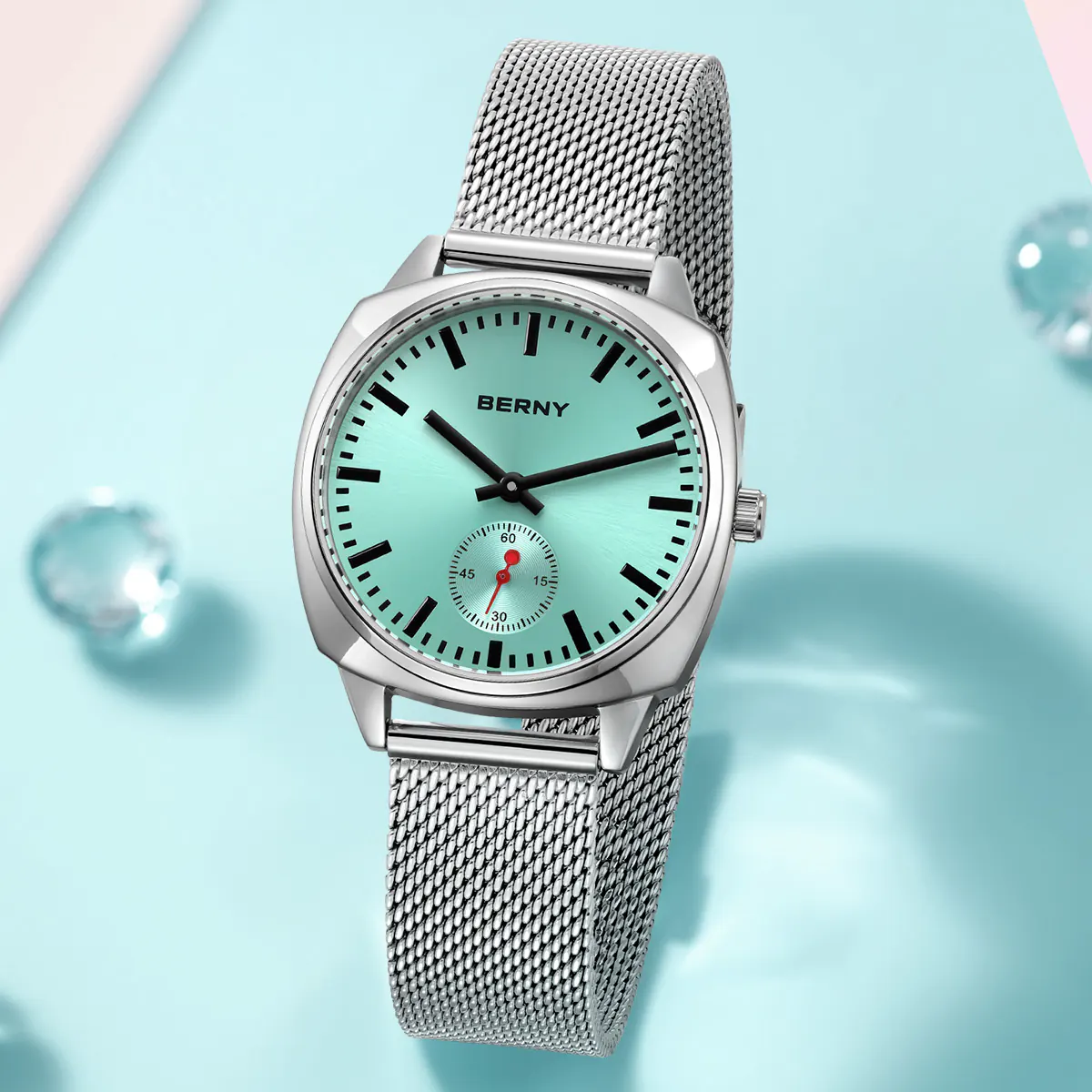 BERNY-Women Quartz Square Watch-2715L - Image 7