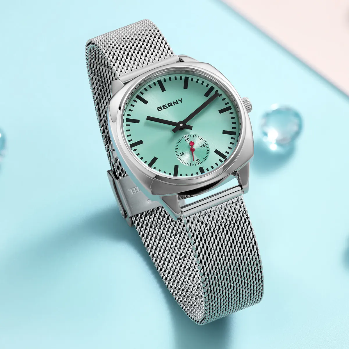 BERNY-Women Quartz Square Watch-2715L - Image 8