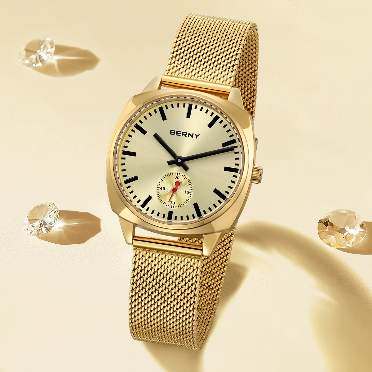 BERNY-Women Quartz Square Watch-2785L - Image 7