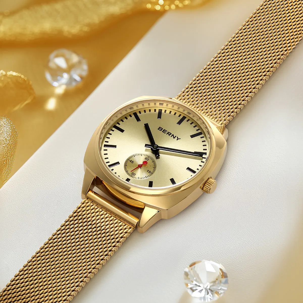 BERNY-Women Quartz Square Watch-2785L - Image 8