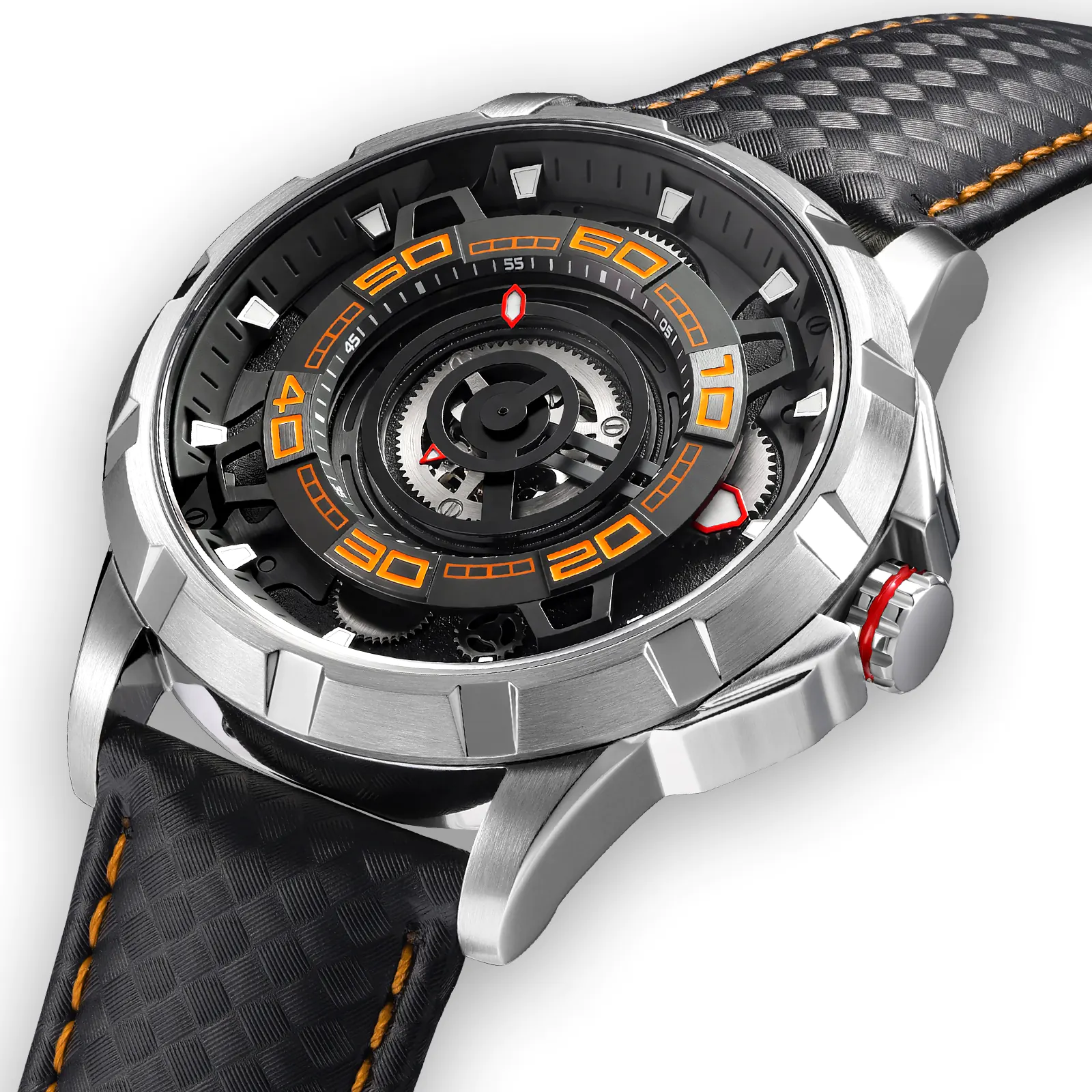 Men's Skeleton Mechanical Watch | Automatic Luxury Timepiece-AM198M - Image 4