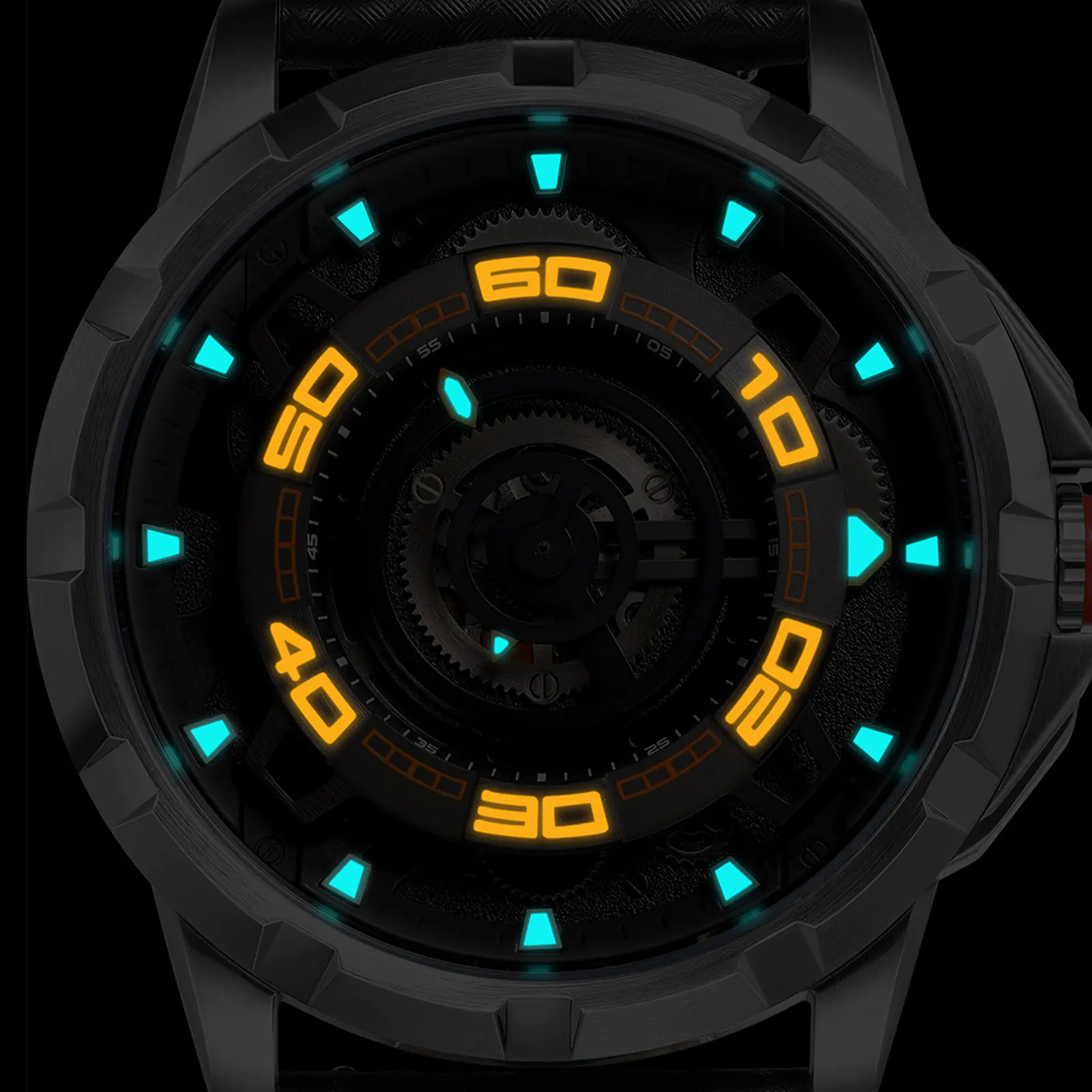 Men's Skeleton Mechanical Watch | Automatic Luxury Timepiece-AM198M - Image 7