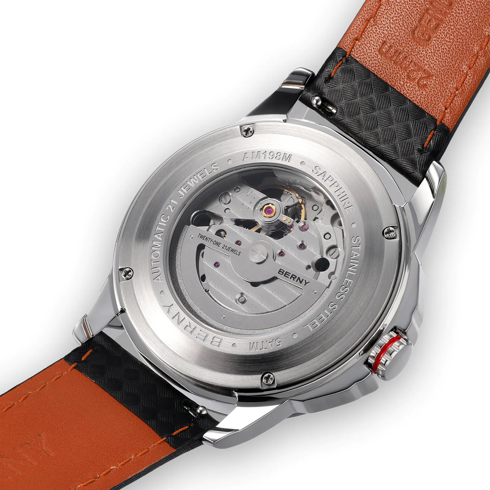Men's Skeleton Mechanical Watch | Automatic Luxury Timepiece-AM198M - Image 8