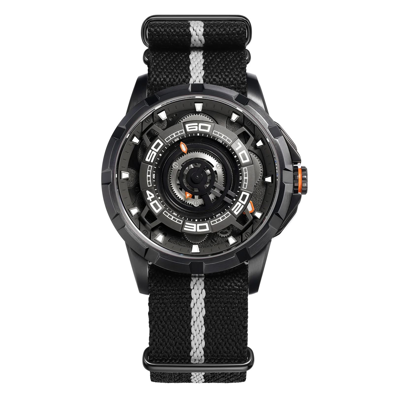 Men's Skeleton Mechanical Watch | Automatic Luxury Timepiece-AM198M-BLK - Image 11