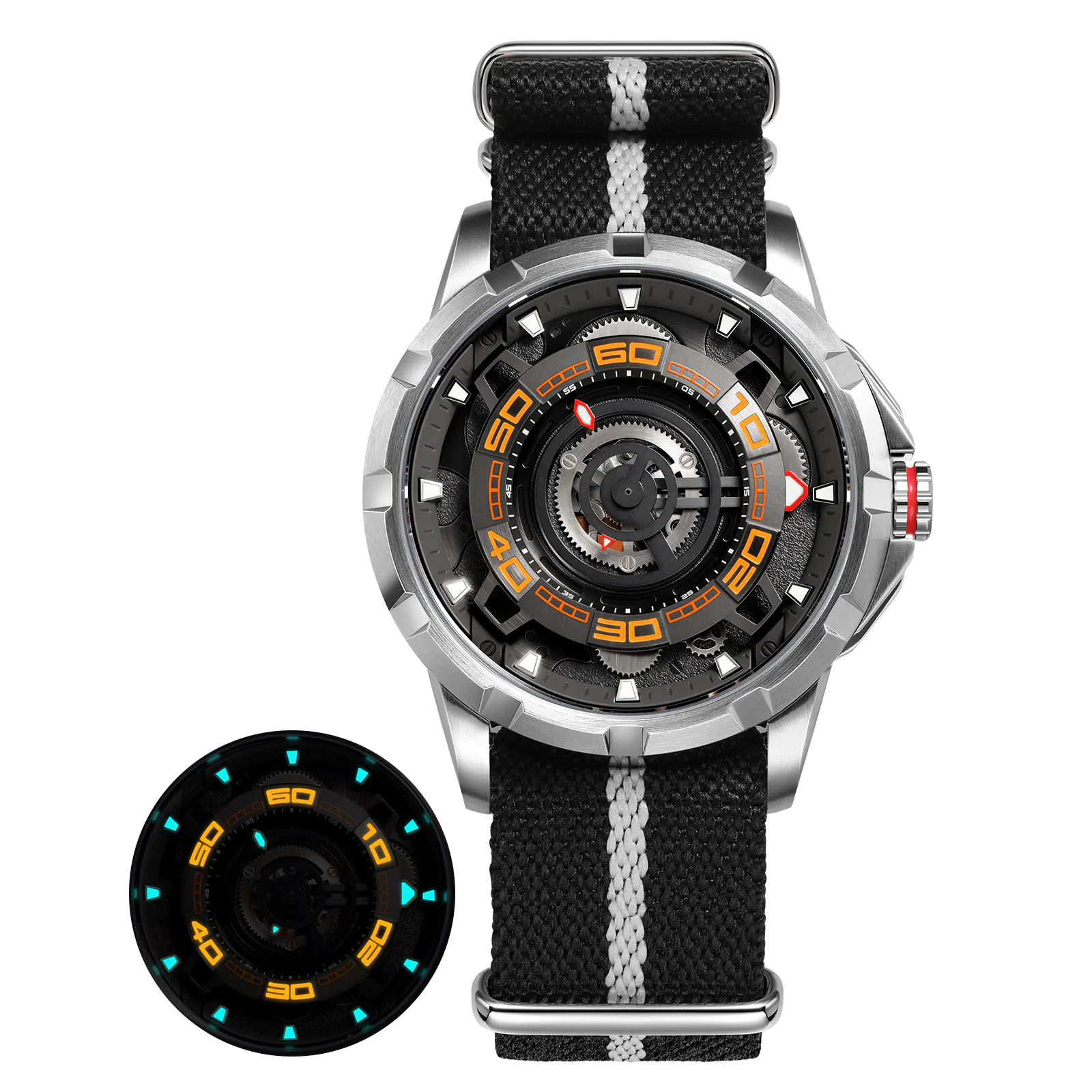 Men's Skeleton Mechanical Watch | Automatic Luxury Timepiece-AM198MNY - Image 10