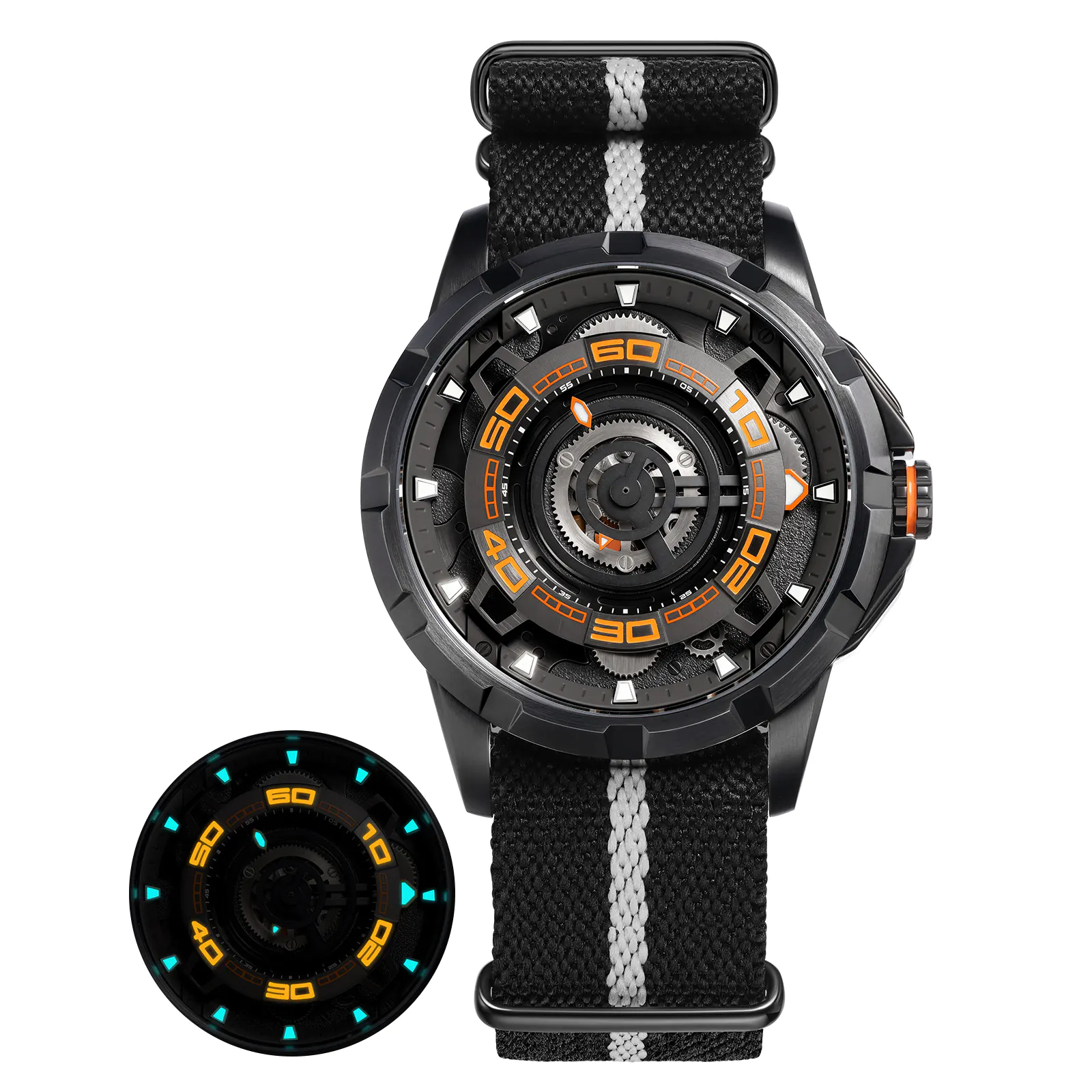 Men's Skeleton Mechanical Watch | Automatic Luxury Timepiece-AM198MNY - Image 12