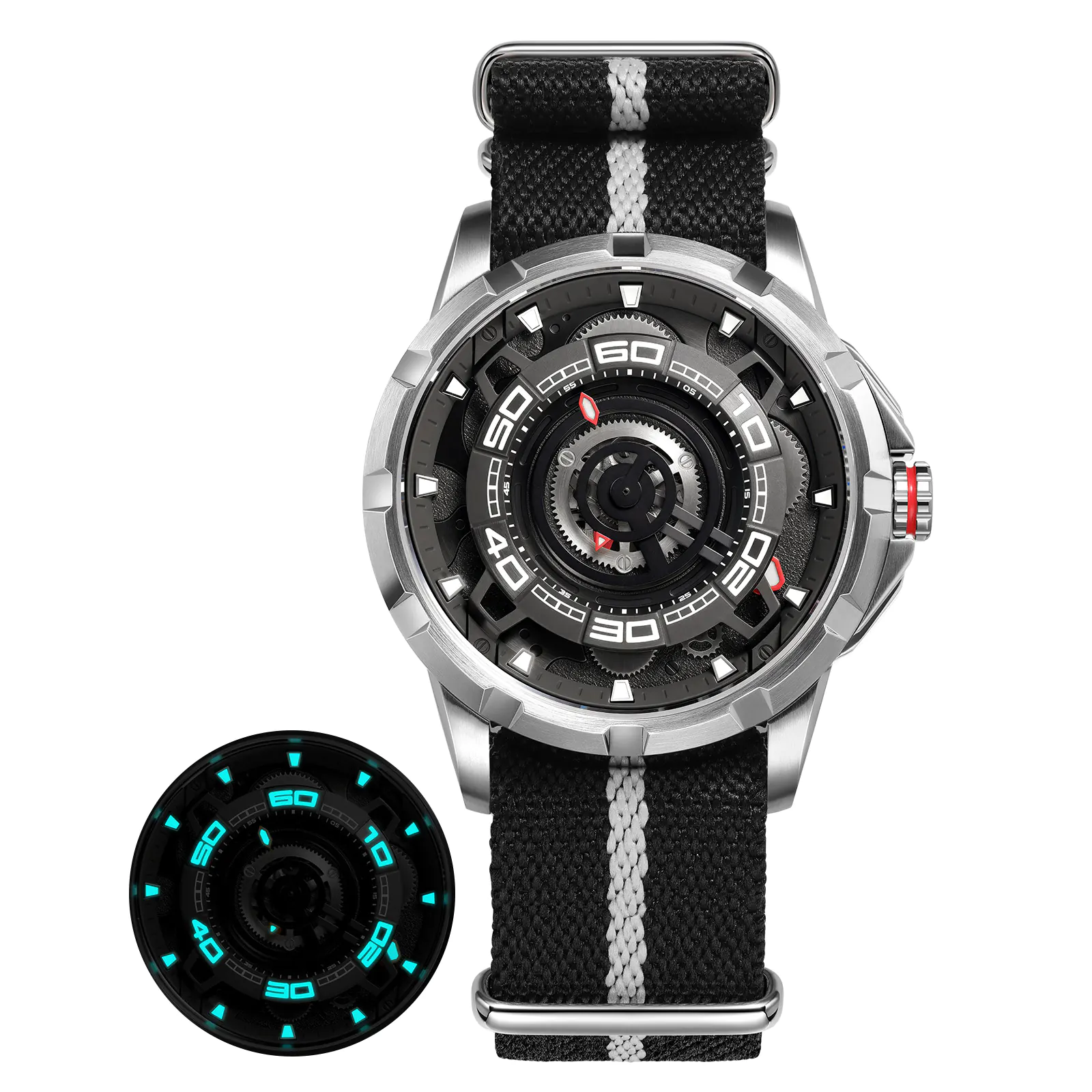 Men's Skeleton Mechanical Watch | Automatic Luxury Timepiece-AM198MNY - Image 9